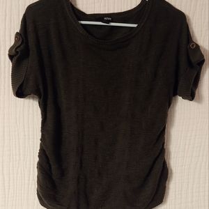 a.n.a Olive Knit Top Large